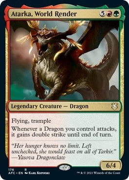Image for Atarka, World Render (176) (Commander: Adventures in the Forgotten Realms) - Magic: The Gathering