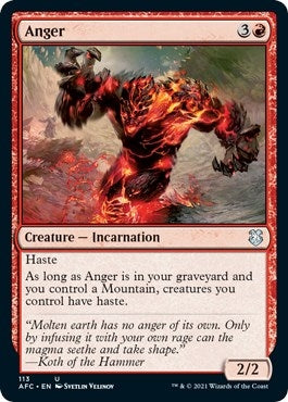 Image for Anger (113) (Commander: Adventures in the Forgotten Realms) - Magic: The Gathering