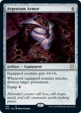 Image for Argentum Armor (198) (Commander: Adventures in the Forgotten Realms) - Magic: The Gathering