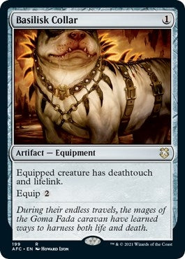 Image for Basilisk Collar (199) (Commander: Adventures in the Forgotten Realms) - Magic: The Gathering