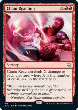 Image for Chain Reaction (116) (Commander: Adventures in the Forgotten Realms) - Magic: The Gathering