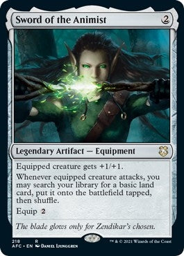 Image for Sword of the Animist (218) (Commander: Adventures in the Forgotten Realms) - Magic: The Gathering