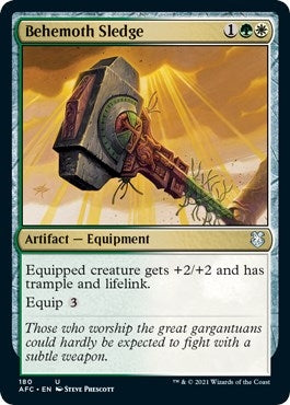 Image for Behemoth Sledge (180) (Commander: Adventures in the Forgotten Realms) - Magic: The Gathering
