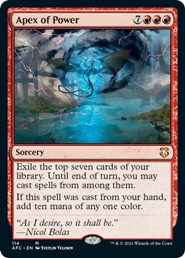 Image for Apex of Power (114) (Commander: Adventures in the Forgotten Realms) - Magic: The Gathering