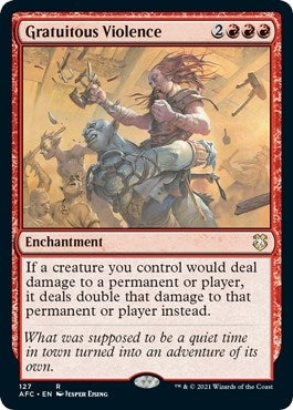 Image for Gratuitous Violence (127) (Commander: Adventures in the Forgotten Realms) - Magic: The Gathering