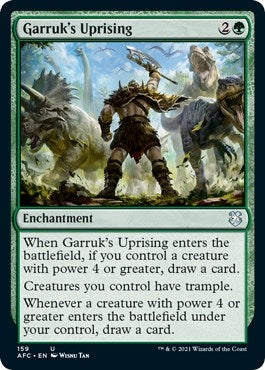 Image for Garruk's Uprising (159) (Commander: Adventures in the Forgotten Realms) - Magic: The Gathering