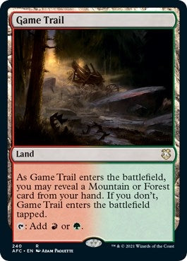 Image for Game Trail (240) (Commander: Adventures in the Forgotten Realms) - Magic: The Gathering