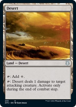 Image for Desert (233) (Commander: Adventures in the Forgotten Realms) - Magic: The Gathering