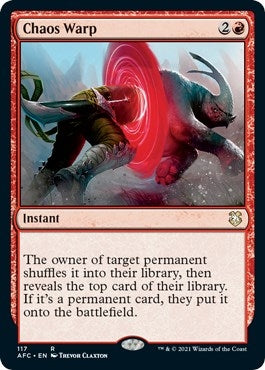 Image for Chaos Warp (117) (Commander: Adventures in the Forgotten Realms) - Magic: The Gathering