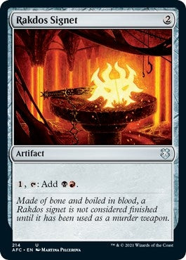 Image for Rakdos Signet (214) (Commander: Adventures in the Forgotten Realms) - Magic: The Gathering