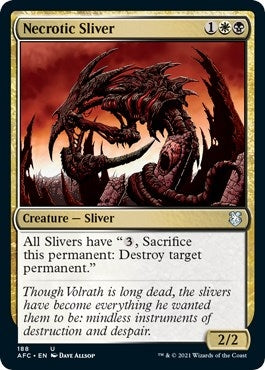 Image for Necrotic Sliver (188) (Commander: Adventures in the Forgotten Realms) - Magic: The Gathering