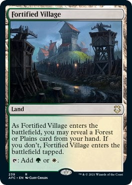 Image for Fortified Village (239) (Commander: Adventures in the Forgotten Realms) - Magic: The Gathering
