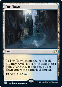 Image for Port Town (255) (Commander: Adventures in the Forgotten Realms) - Magic: The Gathering
