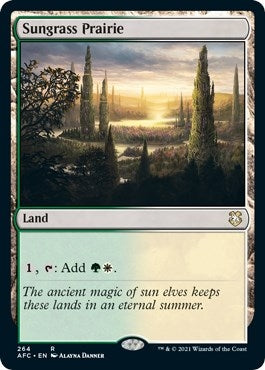 Image for Sungrass Prairie (264) (Commander: Adventures in the Forgotten Realms) - Magic: The Gathering
