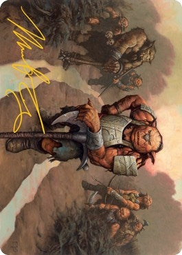 Image for Hobgoblin Bandit Lord Art Card (Gold-Stamped Signature) (30) (Art Series: Adventures in the Forgotten Realms) - Magic: The Gathering