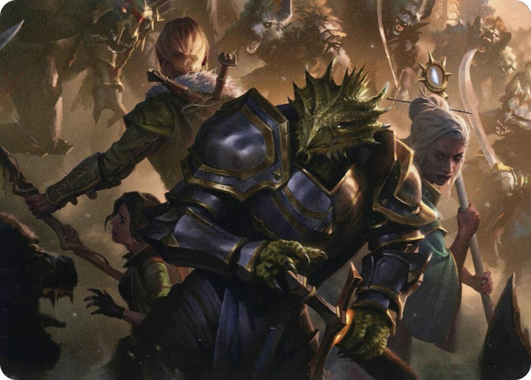 Image for You Come to the Gnoll Camp Art Card (42) (Art Series: Adventures in the Forgotten Realms) - Magic: The Gathering