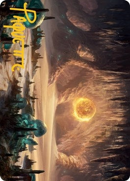 Image for Plains (265) Art Card (Gold-Stamped Signature) (63) (Art Series: Adventures in the Forgotten Realms) - Magic: The Gathering