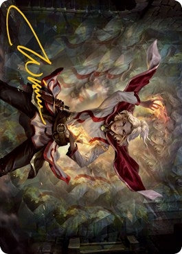 Image for Delina, Wild Mage Art Card (Gold-Stamped Signature) (31) (Art Series: Adventures in the Forgotten Realms) - Magic: The Gathering