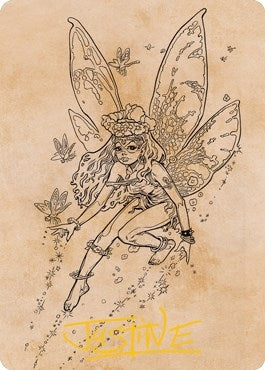 Image for Pixie Guide (Showcase) Art Card (Gold-Stamped Signature) (78) (Art Series: Adventures in the Forgotten Realms) - Magic: The Gathering