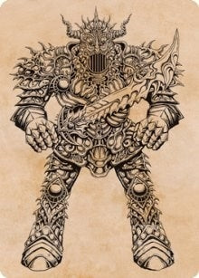 Image for Iron Golem (Showcase) Art Card (80) (Art Series: Adventures in the Forgotten Realms) - Magic: The Gathering