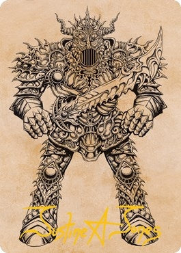 Image for Iron Golem (Showcase) Art Card (Gold-Stamped Signature) (80) (Art Series: Adventures in the Forgotten Realms) - Magic: The Gathering