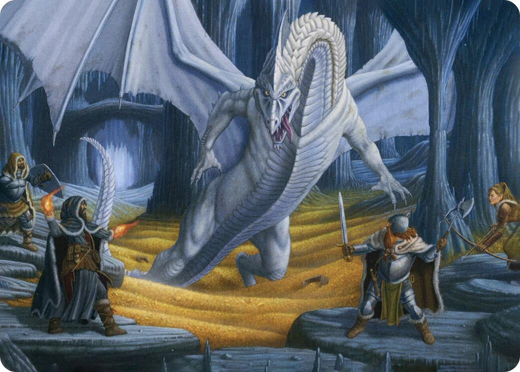 Image for Cave of the Frost Dragon Art Card (46) (Art Series: Adventures in the Forgotten Realms) - Magic: The Gathering