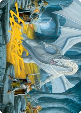 Image for Cave of the Frost Dragon Art Card (Gold-Stamped Signature) (46) (Art Series: Adventures in the Forgotten Realms) - Magic: The Gathering