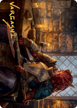 Image for Jaded Sell-Sword Art Card (Gold-Stamped Signature) (47) (Art Series: Adventures in the Forgotten Realms) - Magic: The Gathering