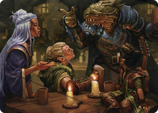 Image for You Meet in a Tavern Art Card (49) (Art Series: Adventures in the Forgotten Realms) - Magic: The Gathering
