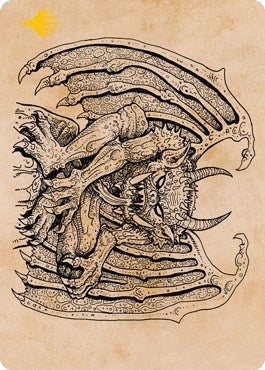 Image for Cloister Gargoyle (Showcase) Art Card (Gold-Stamped) (65) (Art Series: Adventures in the Forgotten Realms) - Magic: The Gathering