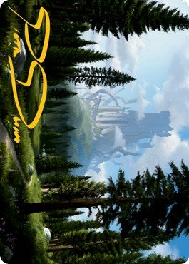 Image for Forest (61/81) Art Card (Gold-Stamped Signature) (61) (Art Series: Adventures in the Forgotten Realms) - Magic: The Gathering