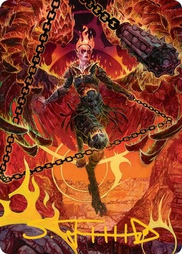 Image for Zariel, Archduke of Avernus Art Card (Gold-Stamped Signature) (77) (Art Series: Adventures in the Forgotten Realms) - Magic: The Gathering