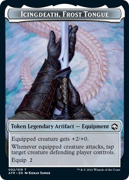 Image for Icingdeath, Frost Tongue Token (2) (Adventures in the Forgotten Realms) - Magic: The Gathering