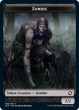 Image for Zombie Token (9) (Adventures in the Forgotten Realms) - Magic: The Gathering