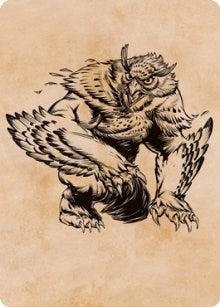 Image for Owlbear (Showcase) Art Card (76) (Art Series: Adventures in the Forgotten Realms) - Magic: The Gathering
