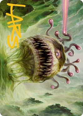 Image for Beholder Art Card (Gold-Stamped Signature) (1) (Art Series: Adventures in the Forgotten Realms) - Magic: The Gathering