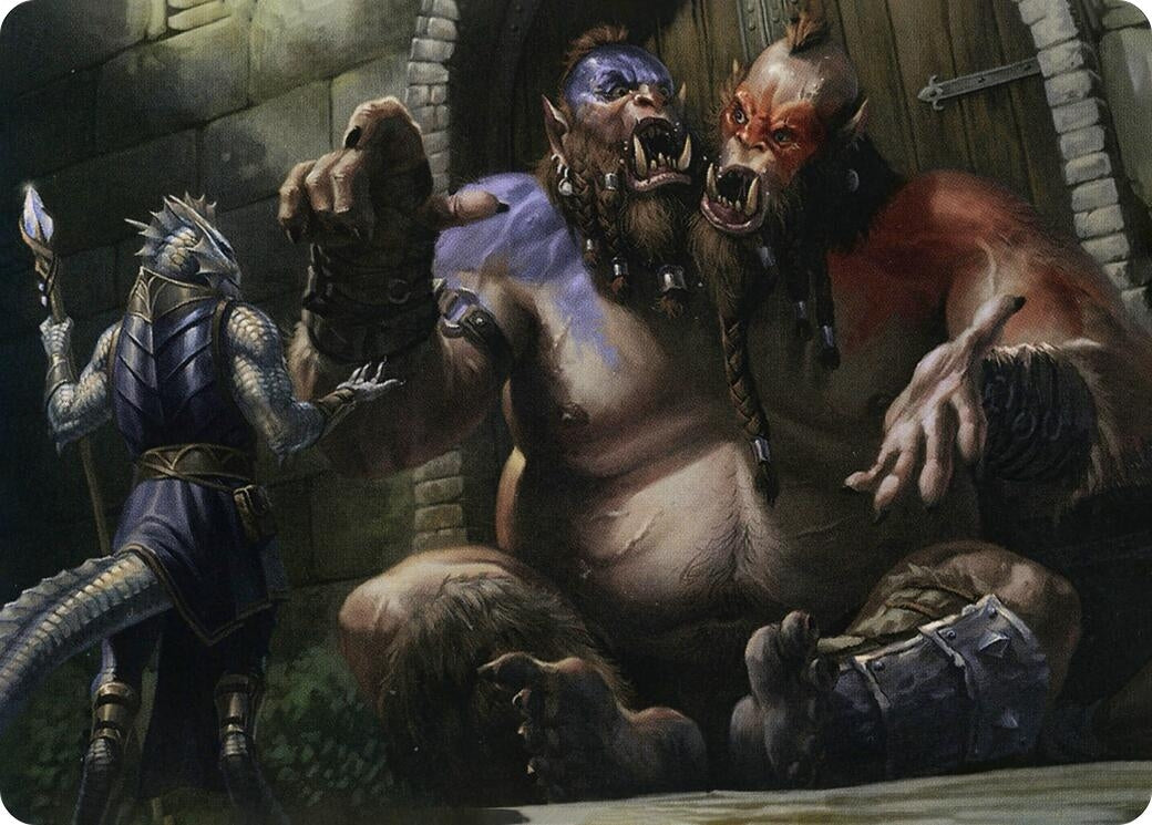 Image for Ettin Art Card (13) (Art Series: Adventures in the Forgotten Realms) - Magic: The Gathering