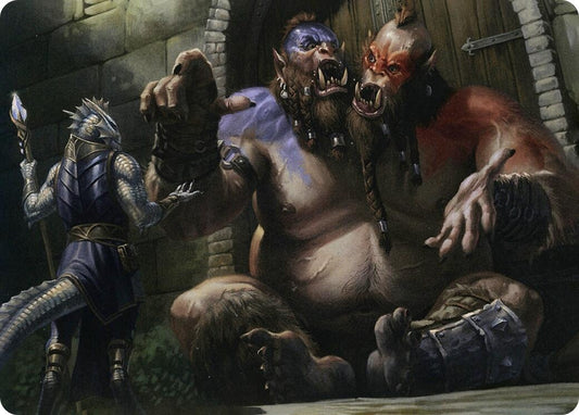Image for Ettin Art Card (13) (Art Series: Adventures in the Forgotten Realms) - Magic: The Gathering