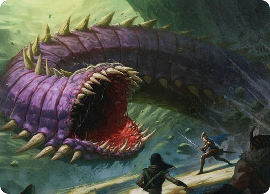 Image for Purple Worm Art Card (3) (Art Series: Adventures in the Forgotten Realms) - Magic: The Gathering