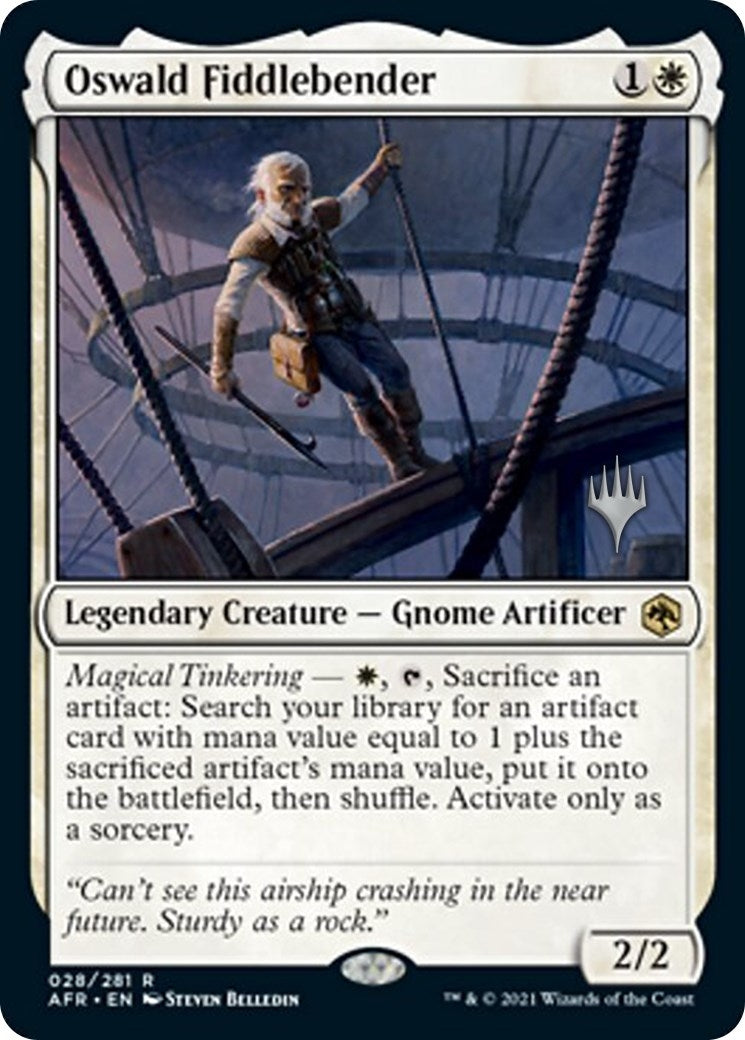 Image for Oswald Fiddlebender (28) (Promo Pack: Adventures in the Forgotten Realms) - Magic: The Gathering