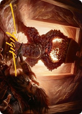 Image for Xorn Art Card (Gold-Stamped Signature) (23) (Art Series: Adventures in the Forgotten Realms) - Magic: The Gathering