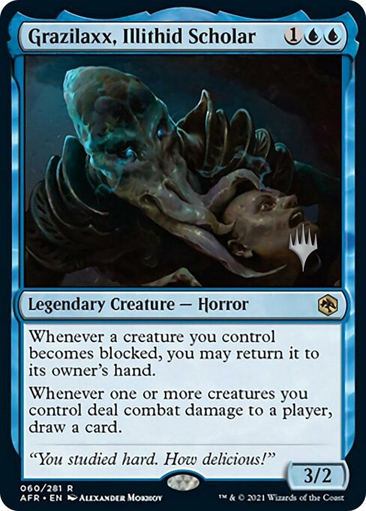 Image for Grazilaxx, Illithid Scholar (60) (Promo Pack: Adventures in the Forgotten Realms) - Magic: The Gathering