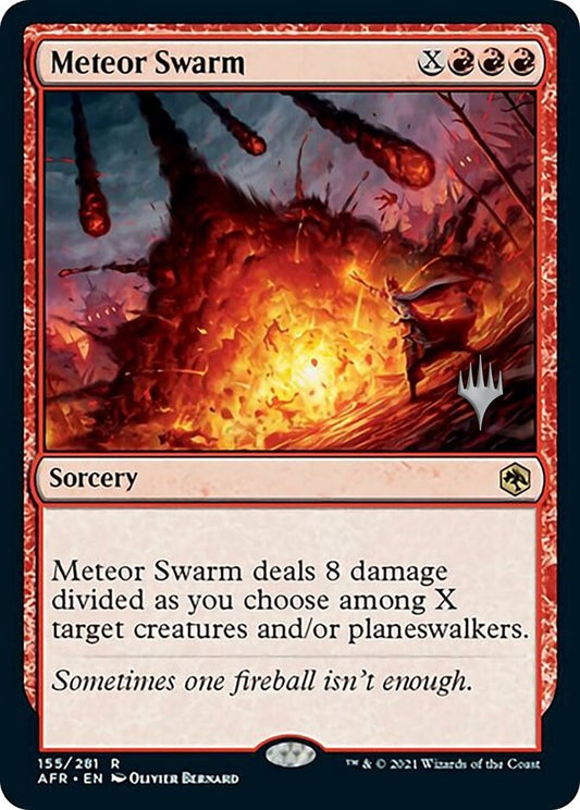 Image for Meteor Swarm (155) (Promo Pack: Adventures in the Forgotten Realms) - Magic: The Gathering