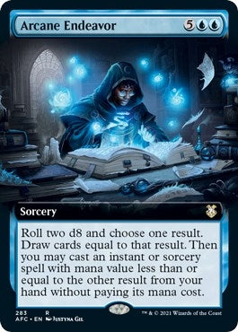 Image for Arcane Endeavor (Extended Art) (283) (Commander: Adventures in the Forgotten Realms) - Magic: The Gathering