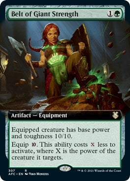 Image for Belt of Giant Strength (Extended Art) (307) (Commander: Adventures in the Forgotten Realms) - Magic: The Gathering