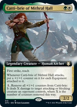 Image for Catti-brie of Mithral Hall (Extended Art) (313) (Commander: Adventures in the Forgotten Realms) - Magic: The Gathering