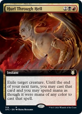 Image for Hurl Through Hell (Extended Art) (318) (Commander: Adventures in the Forgotten Realms) - Magic: The Gathering