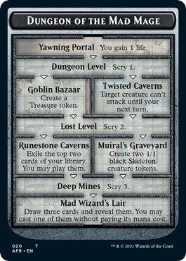 Image for Dungeon of the Mad Mage // Lost Mine of Phandelver Double-Sided Token (20 // 21) (Adventures in the Forgotten Realms) - Magic: The Gathering