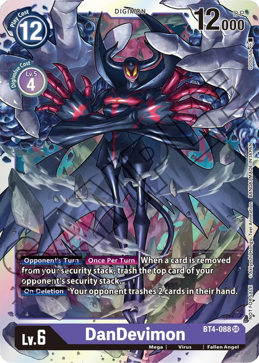 Image for DanDevimon - BT4-088 (Event Pack 1) (BT4-088 SR) (Great Legend) - Digimon Card Game