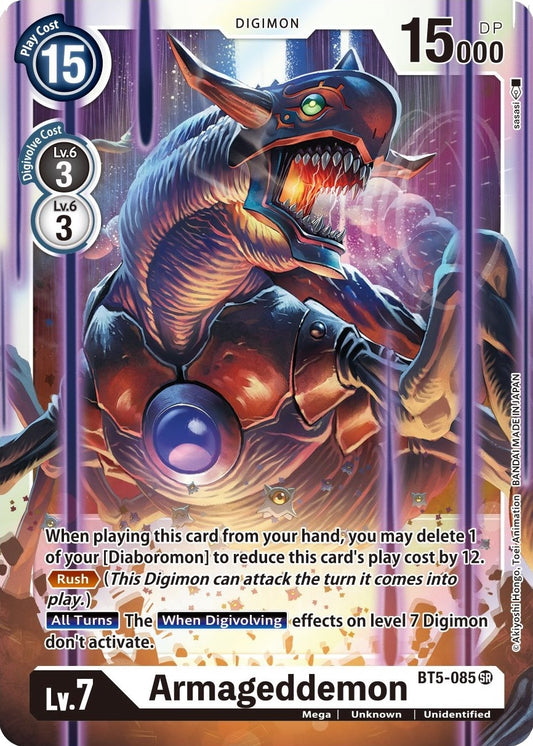 Image for Armageddemon (BT5-085 SR) (Battle of Omni) - Digimon Card Game